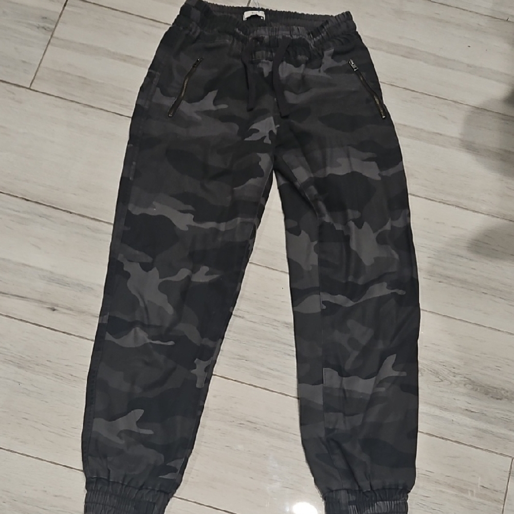 TNA Kids Black Camouflage Joggers